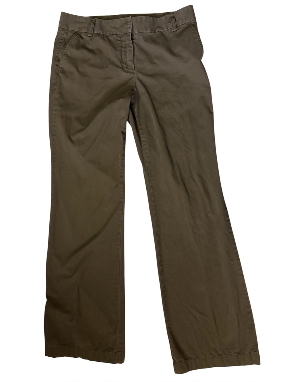 J.Crew City Fit Brown Straight Leg Chino Pants Women’s Size 6 Regular